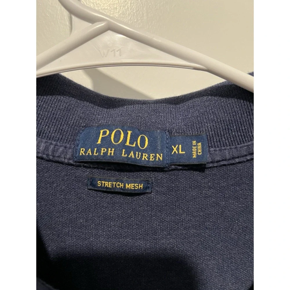 POLO RALPH LAUREN Mens‎ Classic Fit Polo Shirt-Navy Blue: Size XL